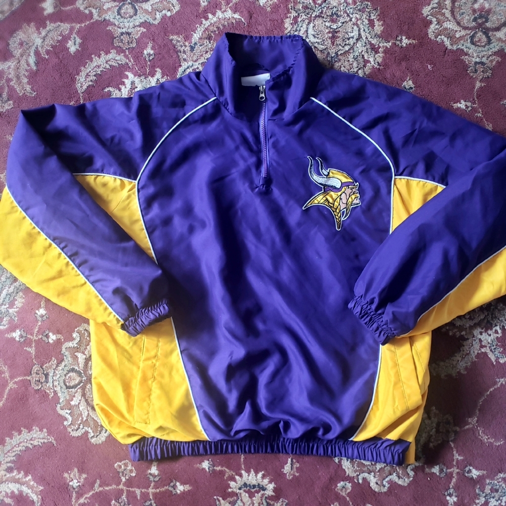 Official NFL Minnesota Vikings G-III Mens Packable Windbreaker Jacket